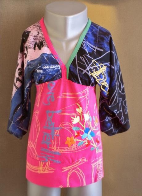 Farebné tričko, desigual,l