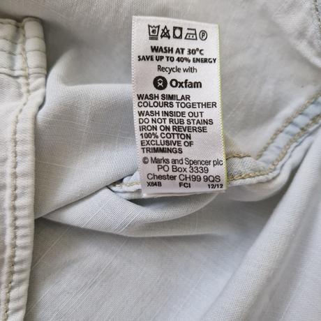 Marks&spencer rifľová košeľa, marks & spencer,s