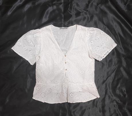 Biely top zara, zara,s