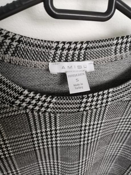 Skrátená mikina s kohúťou stopou, amisu,s