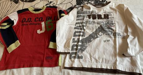 Kvalitné tričko s aplikáciami zn. we v. 110/116, 110