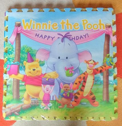 4ks penová kocka (puzzle) - koberec, 