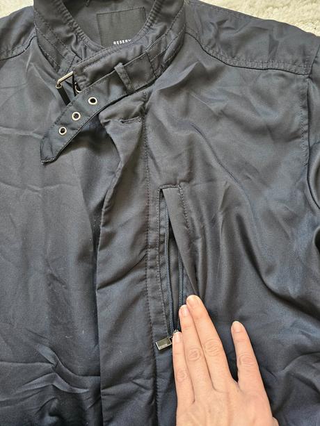 Pánska elegantná bunda parka predĺžená pod zadok, reserved,l