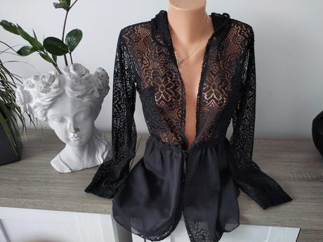 Čipkované mikina, kardigan s kapucou,