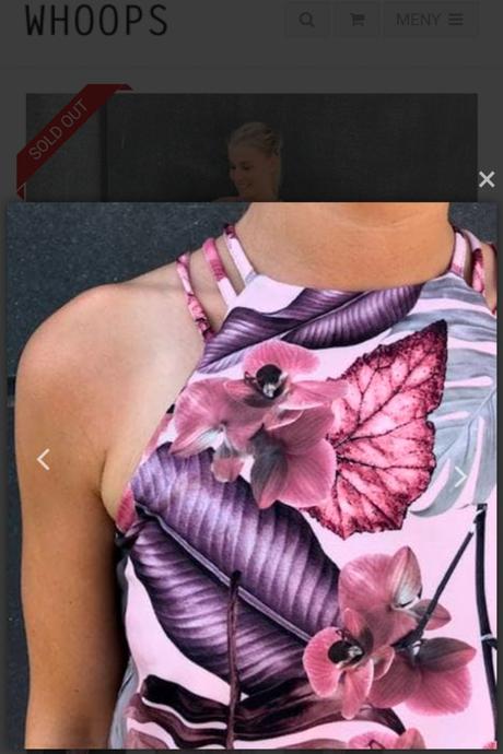 Letné ružové šaty sisters point, m