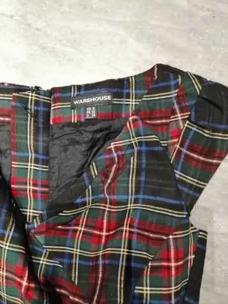 Kárované šaty warehouse v32-34,od v146-152,13r., warehouse,146