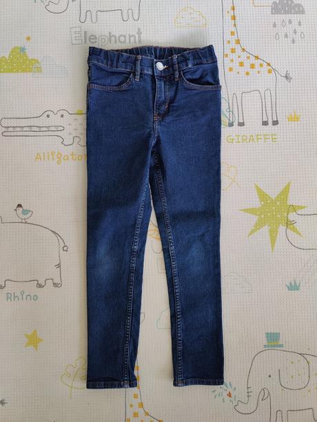 Dievčenské skinny rifle veľ. 134, h&m,134