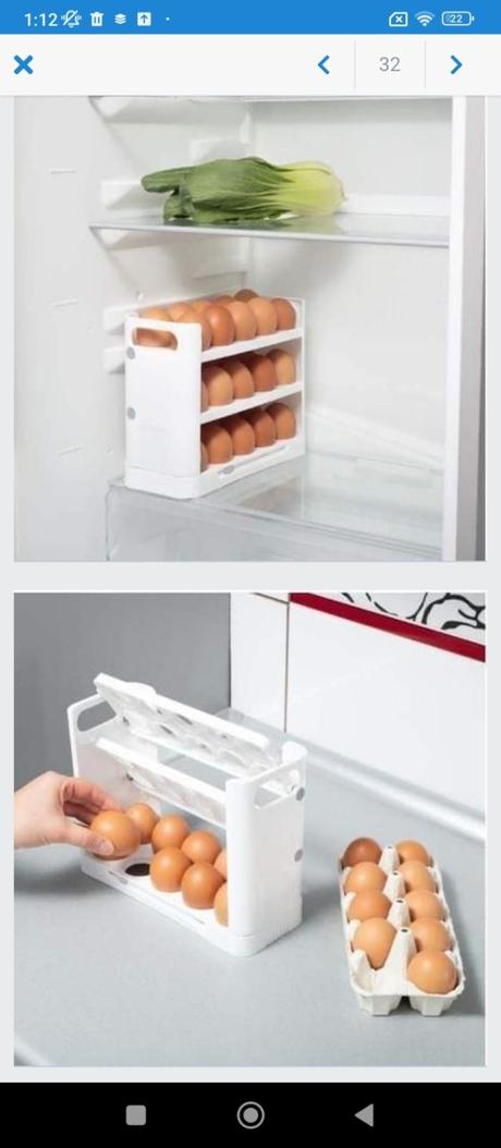 Držiak na uskladnenie vajíčok v chladničke,