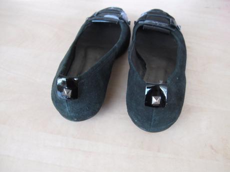 Čierne  zamatové baleríny, 37, 37