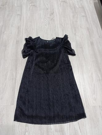 Čierne šaty, h&m,140
