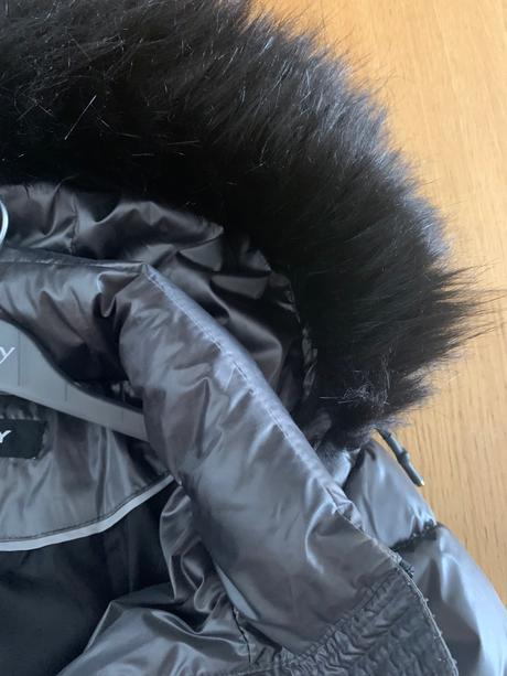 Dkny tmavošedá zimná bunda velk.s, dkny,s