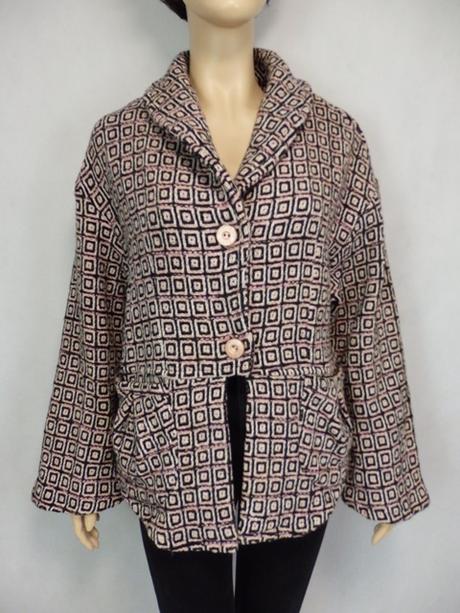 Luxusný vlnený kabát, l