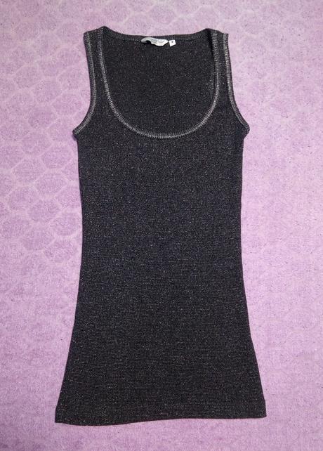 Šedo-strieborné tielko, new look,s