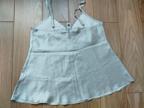 Saténová košieľka - vrch pyžamá, l