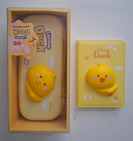 Peračník a notes squishy kačička, 
