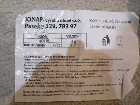 Jonap barefoot papučky, jonap