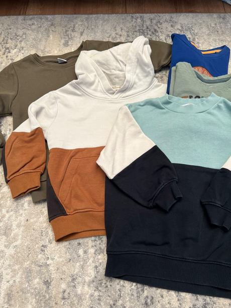 2x mikina, 104–116