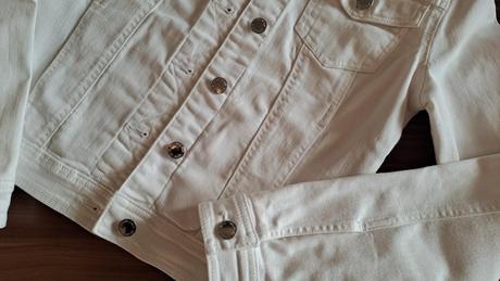 Biela rifľová bunda nová, orsay,36