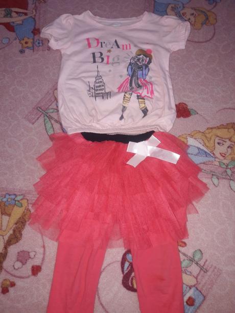Komplet tricko+leginy/tutu sukna 2v1, old navy,110