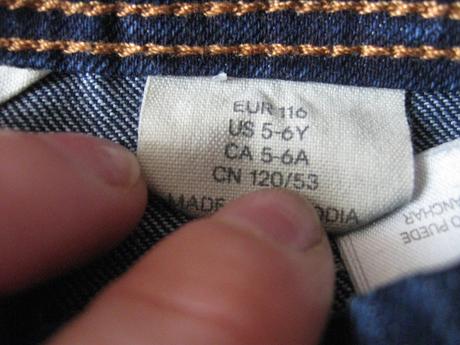 Dievčenské rifle, 116, h&m,116