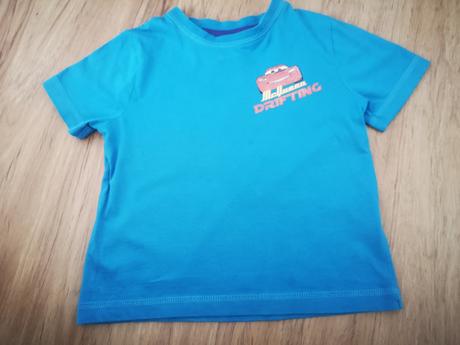 Modré tričko s potlačou auto, f&f,92
