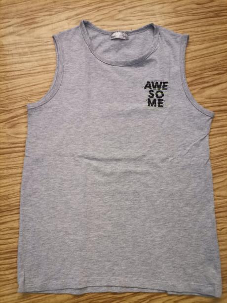 Chlapčenské tričko bez rukávov-tielko, 158