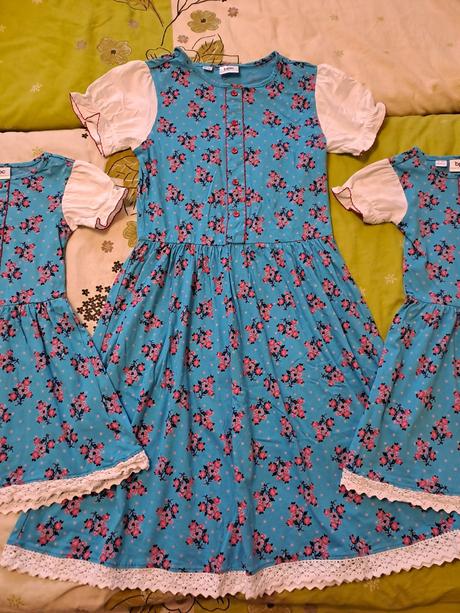 Šaty mama a dcéry, cena spolu, 110