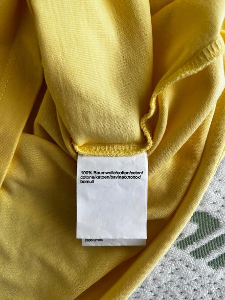 Žlté tielko s čipkou, m