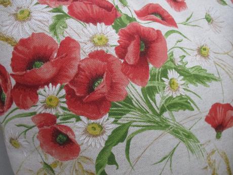 Obliečka kytica vlčích makov,50x50cm, 