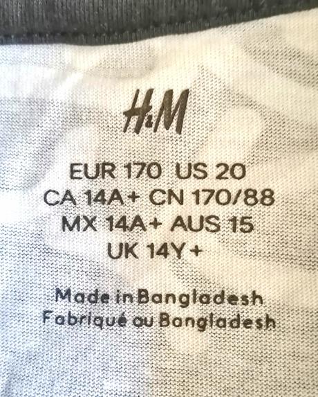 Chlapčenské tričko h&m, čierno-biele, h&m,170