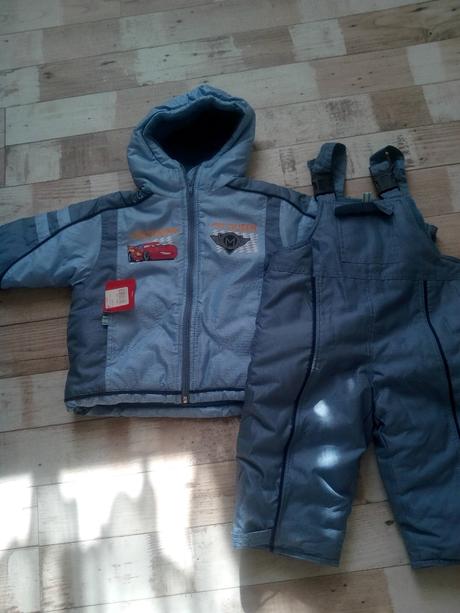 Zimná bunda a oteplovacky cars, disney,80