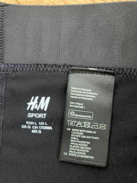 Hm leginy na cvicenie, h&m,l
