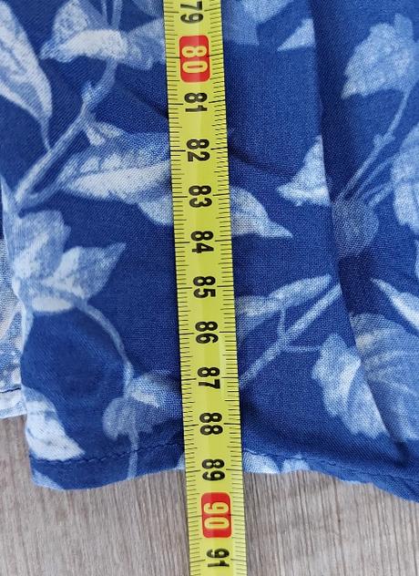 Modré letné šaty na remienka, h&m,40
