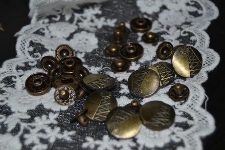 Sada nitovacích ozdobných cvokov 20ks s náradím,