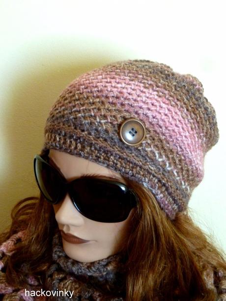 Hnedo staroruzova nenosena hackovana satka, xl / xxl / xxxl