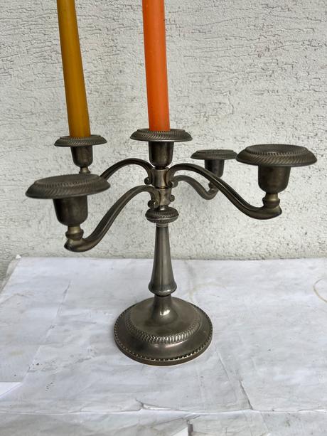 5 rameny kovovy svietnik,