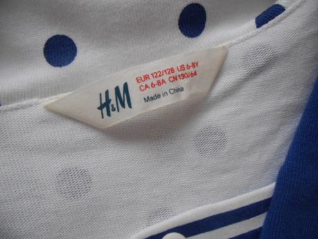 Namornicke saticky 6-8 rokov, h&m,128