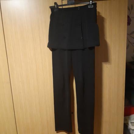 Dámske nohavice zo sukňou, l