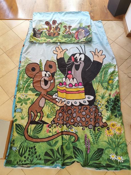 Detské obliečky krtko+vankúš, šírka (cm): 140,dĺžka (cm): 200