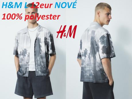 Košeľa hm sivá, h&m,l
