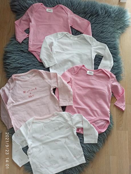 Dievčenské body tričko s dlhým rukavom, 68–80