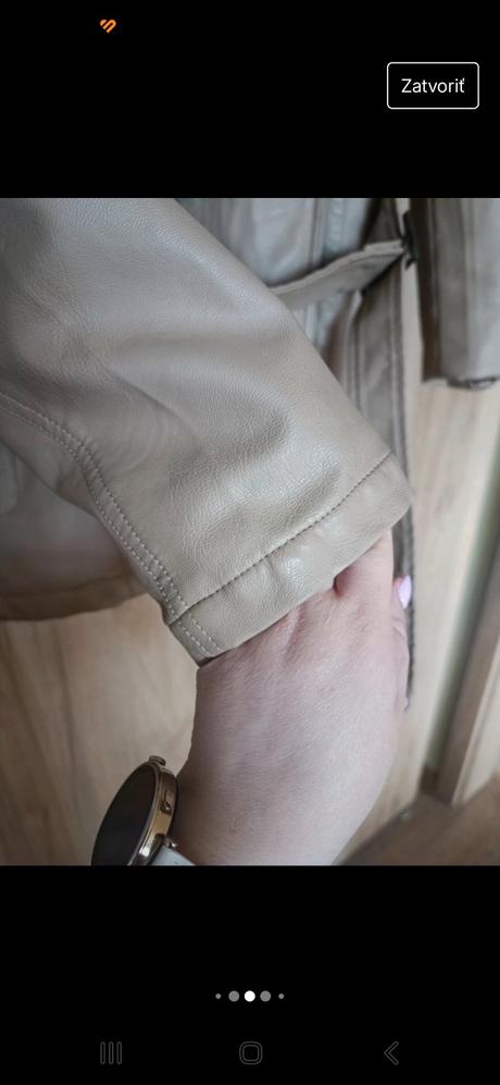 Koženková bundu na zimu, xl