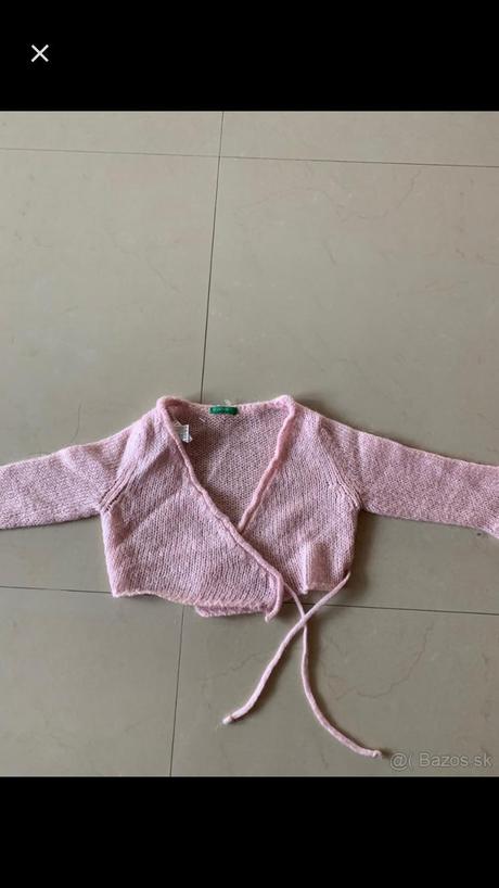 Zavinovaci pleteny svetrik, benetton,74