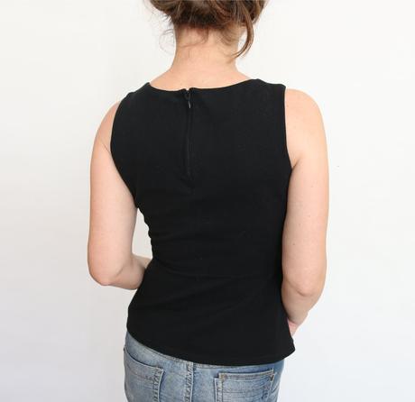 Čierne peplum tričko orsay veľ.s, orsay,s