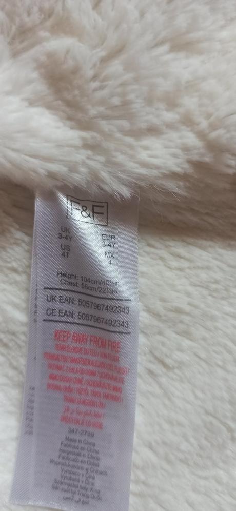 Bunda pre dievčatko 3-4 rokov, f&f,104