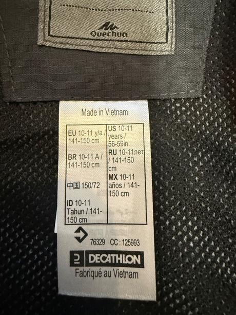 Vetrovka, decathlon,152