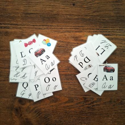 Abecedné kartičky (1 obrázok 4 písmená), 