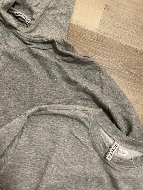 2x teplakova mikina, h&m,s