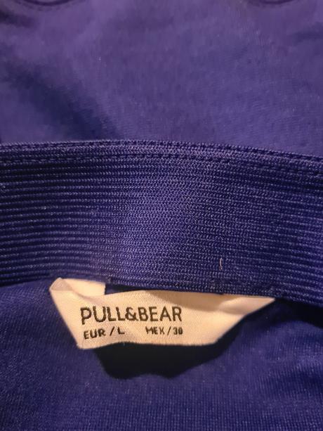 Modra elasticka sukna pull&bear, pull&bear,l