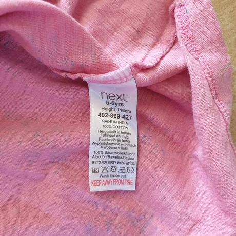 Šaty ružové s kvietkami next, next,116